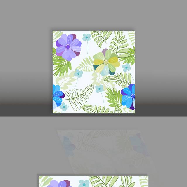 花卉元素底纹背景-4