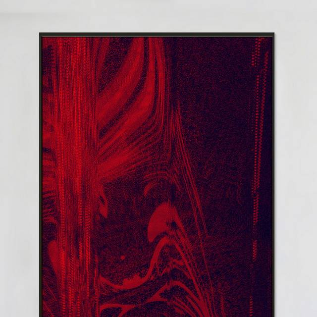 红色抽象艺术装饰画