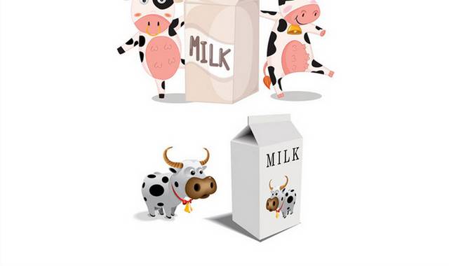 牛奶盒与奶牛