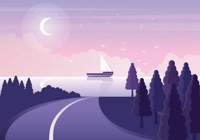 卡通风景