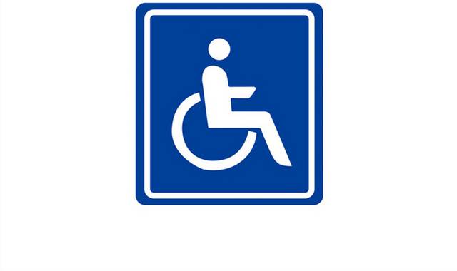 无障碍通道残疾人通道标识提示牌