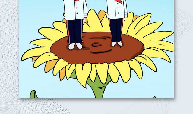 蓝色可爱开学季欢迎新同学宣传海报