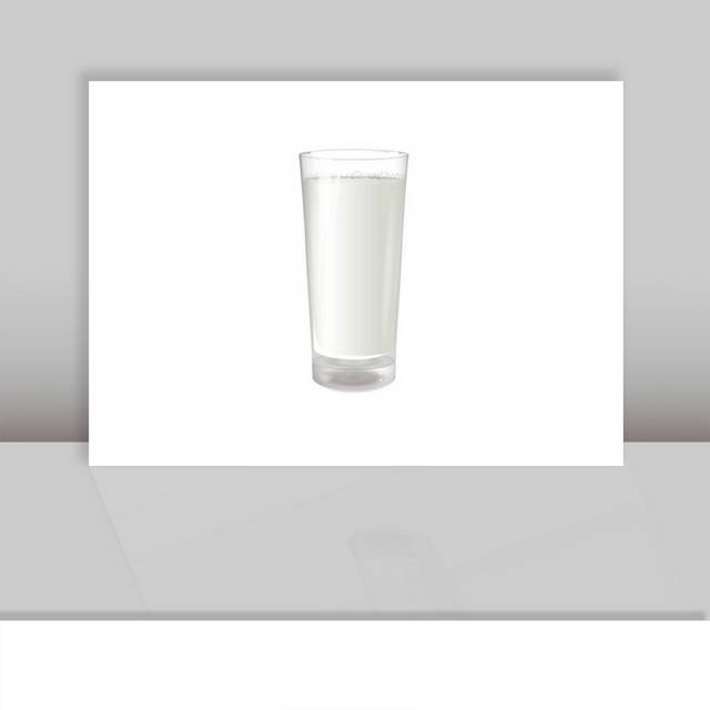 一杯牛奶设计素材