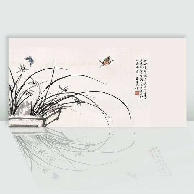 素晴らしい価格 水墨画兰草图片_图品汇 絵画/タペストリー