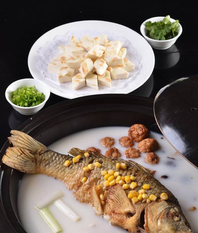野生黄河鲤鱼煲美味高清图片