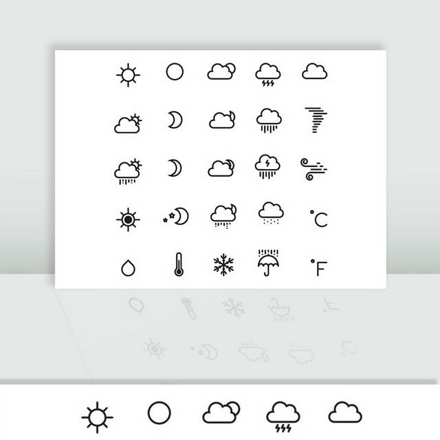 矢量天气图标