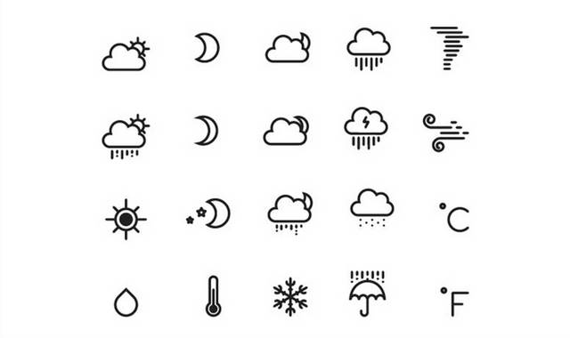 矢量天气图标