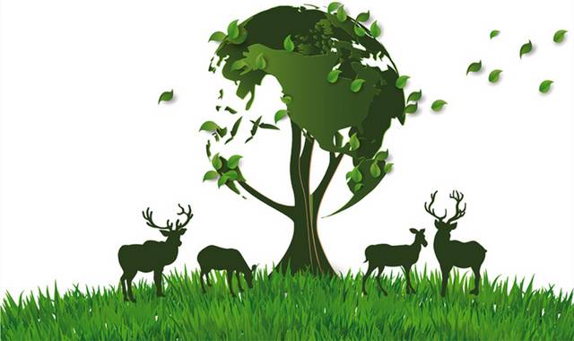 绿色环保保护环境日素材