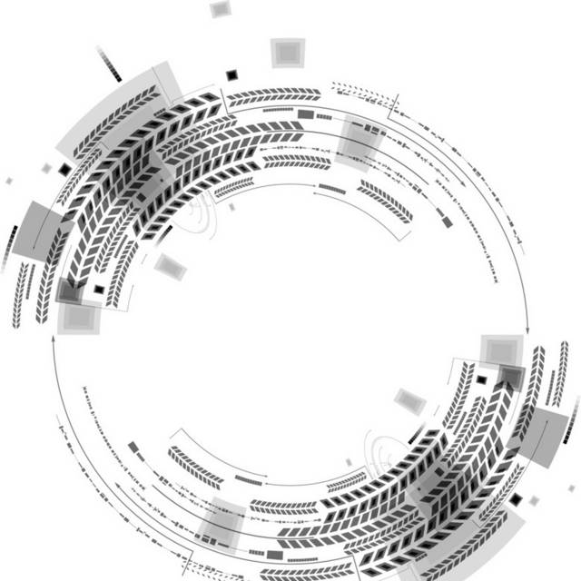 灰色圆形科技素材