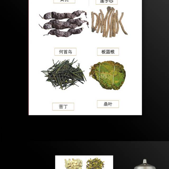 各类中草药素材