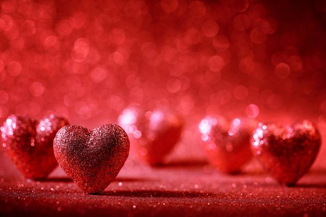 红色红心爱心情人节素材