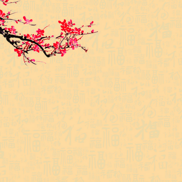 中国风梅花背景