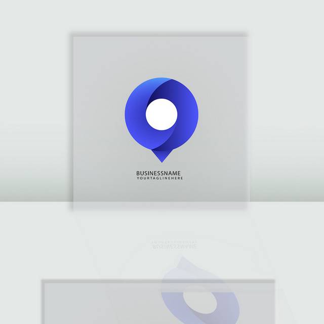 蓝色创意企业logo