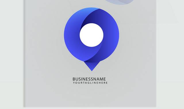 蓝色创意企业logo