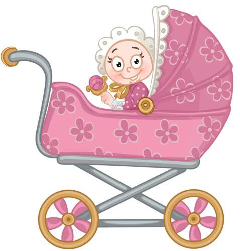 粉色儿童婴儿宝宝手推车