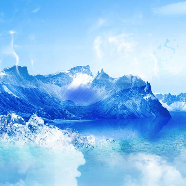 蓝色海洋海水大海背景