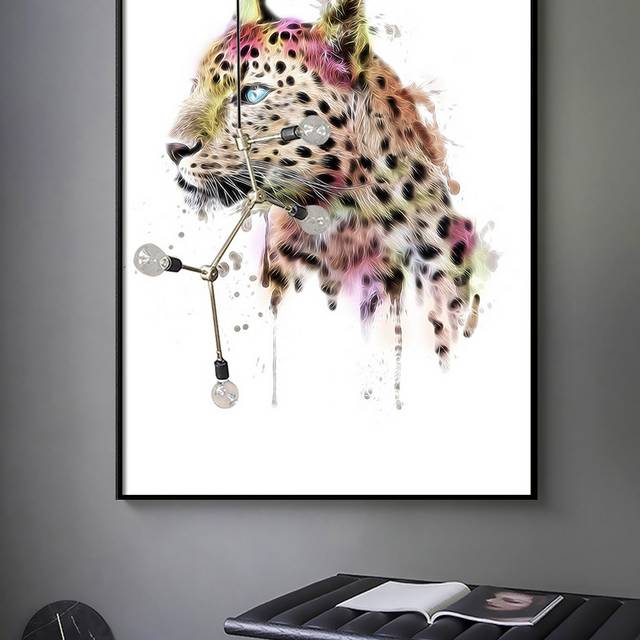 Watercolor Leopard, Wall art