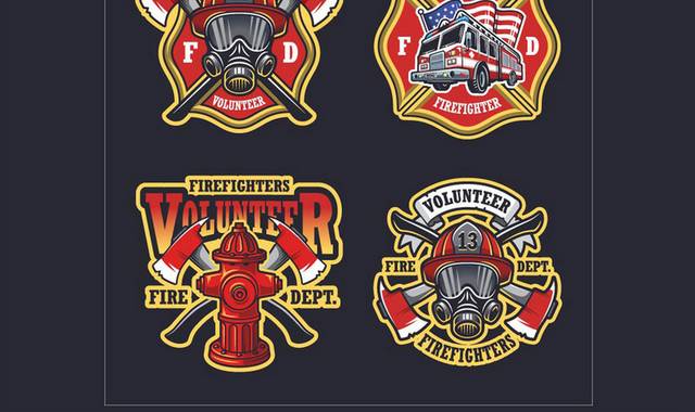 红色消防用具logo