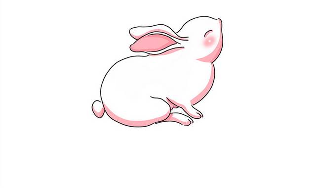 卡通小白兔元素