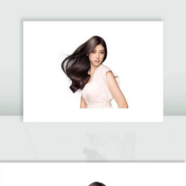 秀发美女模特