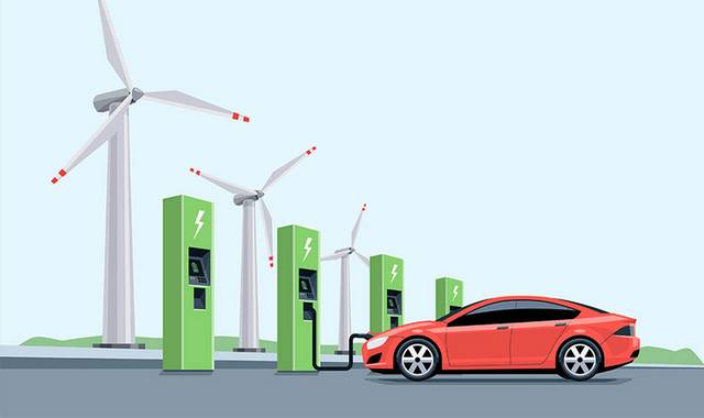 新能源汽车充电素材