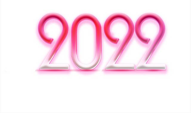 粉色2022数字