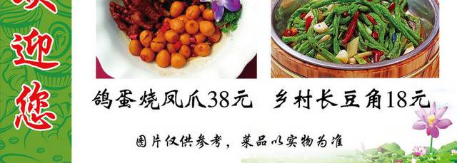 菜单菜谱素材