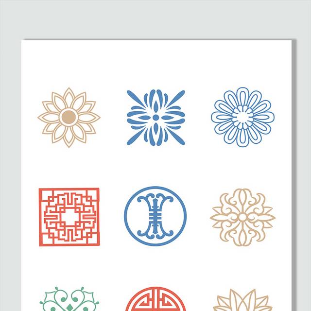 中式传统图案花纹