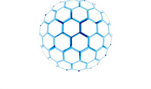 矢量球状球形六边形
