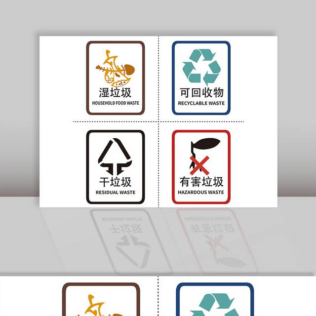 垃圾分类图标