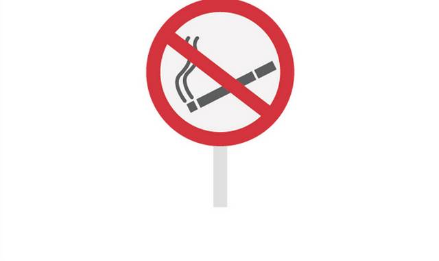 禁烟图标禁止抽烟标识牌