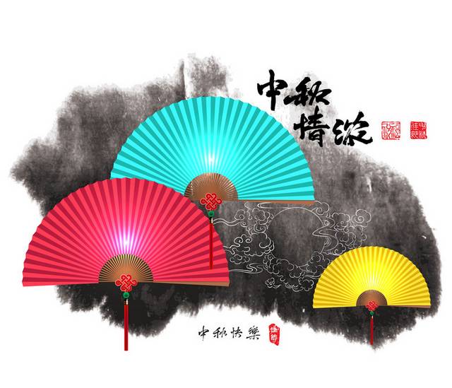 中国古典风中秋背景