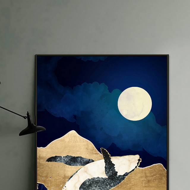 美式装饰画无框画