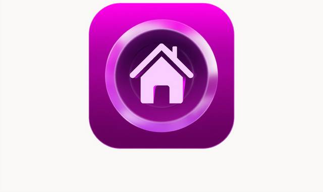 紫色home房子图标