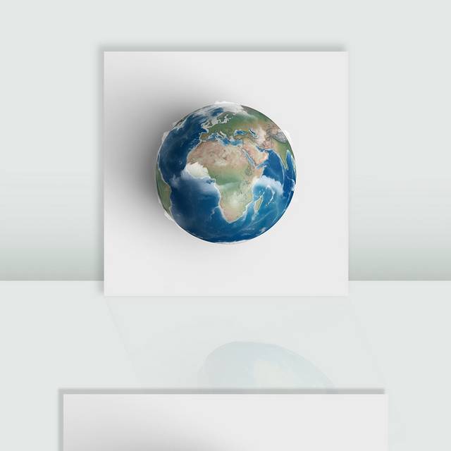 蓝色地球图片元素