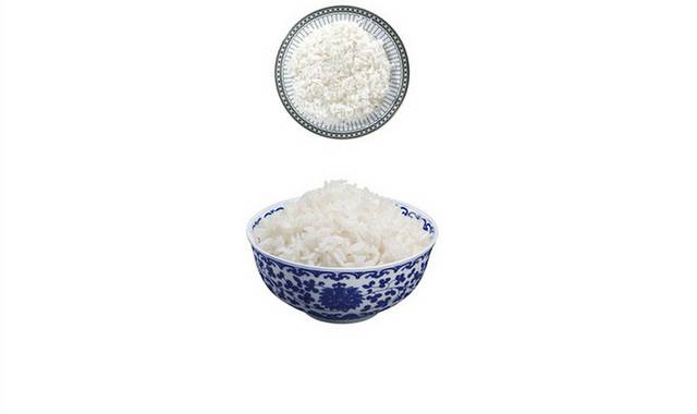 瓷碗大米饭