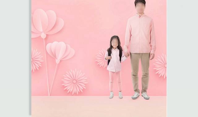 粉色花朵儿童背景