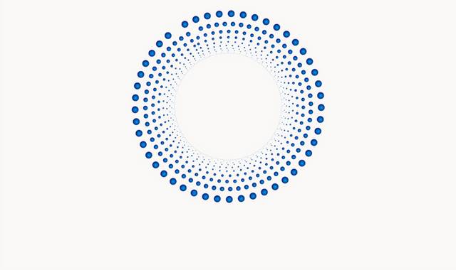矢量蓝色圆圈