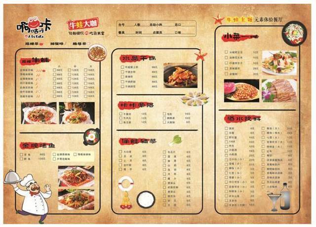餐厅点菜单36