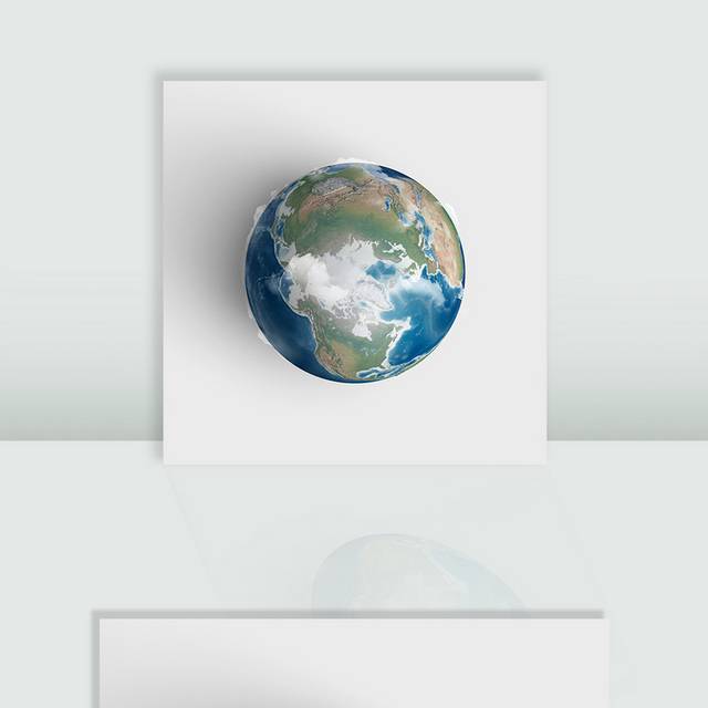 蓝色地球设计图片