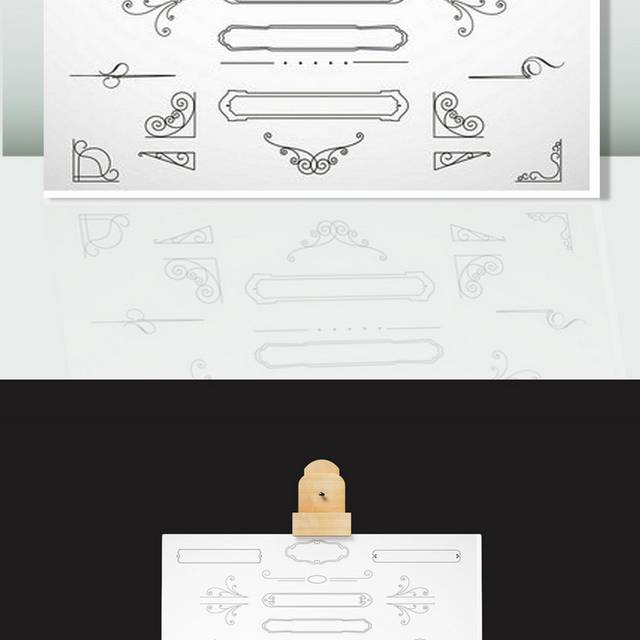欧式边框花纹