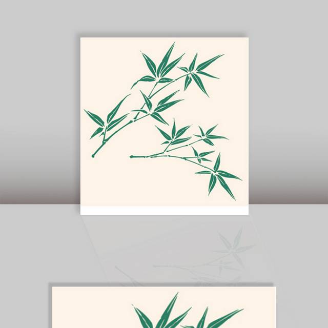 两根竹叶素材