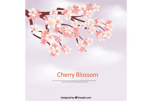 矢量樱花
