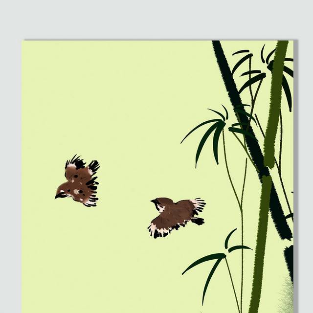 中国风手绘惊蛰节气插画