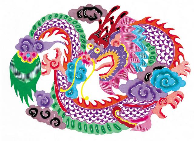中国龙背景图案