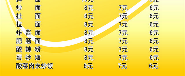 饭店菜单菜普