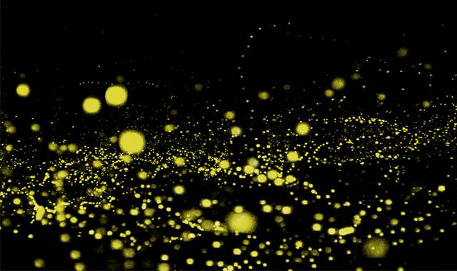 金色粒子光效图片