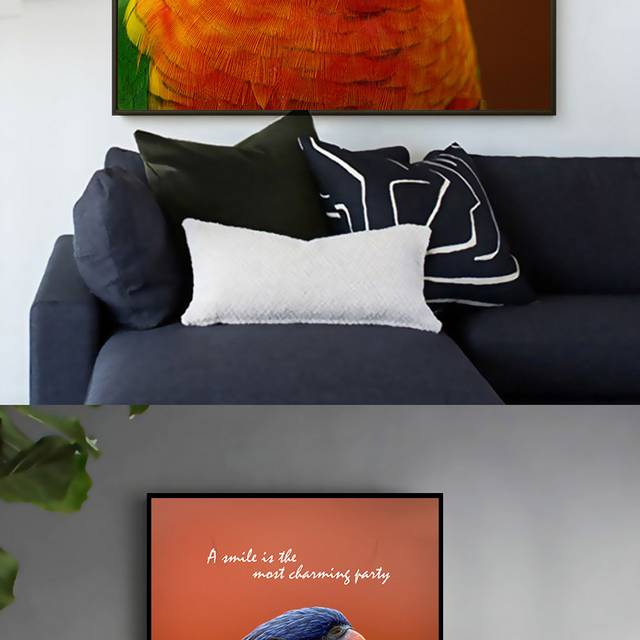 鹦鹉动物风格装饰画
