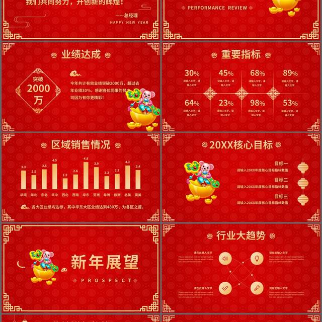 鼠年年终盛会PPT