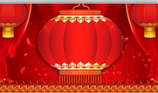 创意红色新年春节节日喜庆背景